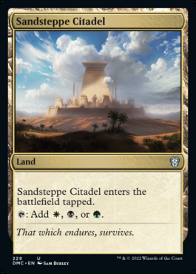 Sandsteppe Citadel [Dominaria United Commander] | Silver Goblin