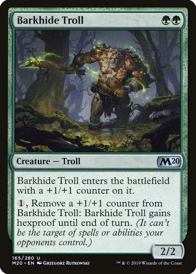 Barkhide Troll [Core Set 2020] | Silver Goblin