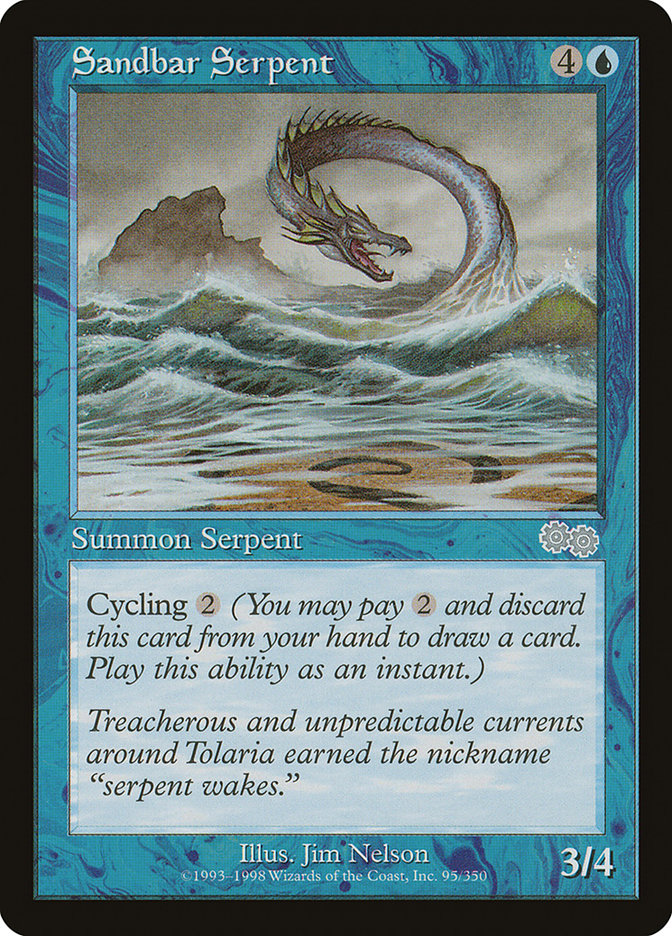 Sandbar Serpent [Urza's Saga] | Silver Goblin