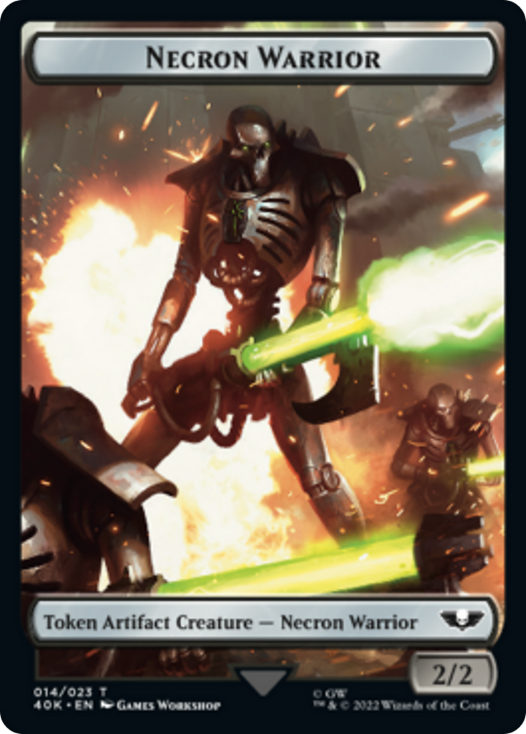 Necron Warrior // Insect Double-Sided (Surge Foil) [Warhammer 40,000 Tokens] | Silver Goblin