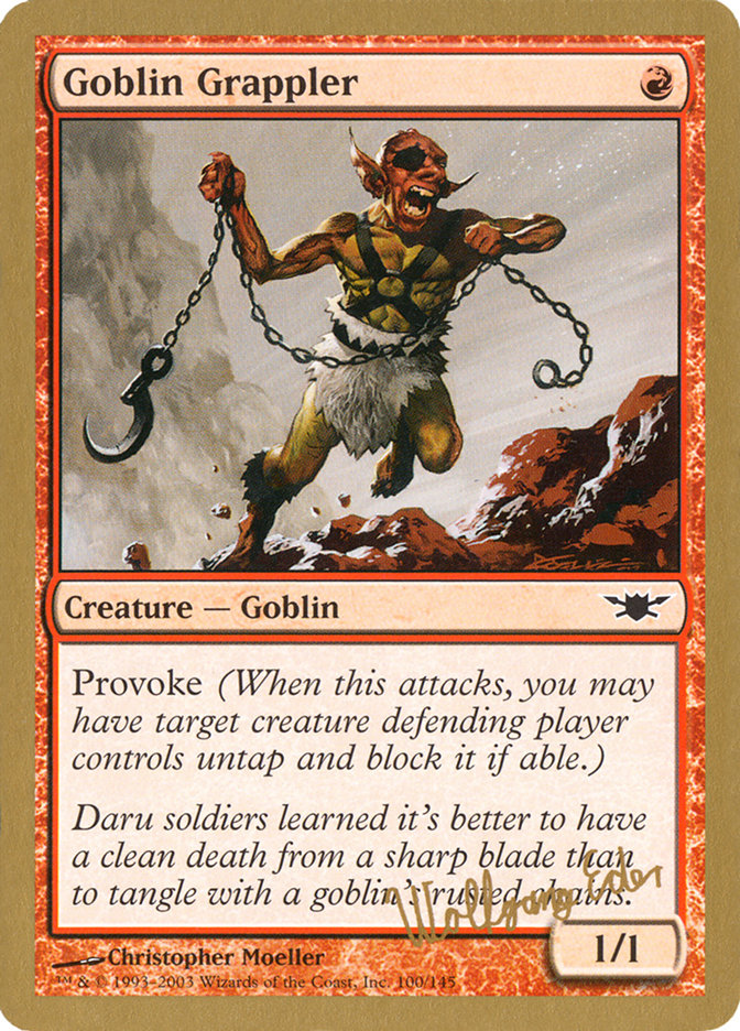 Goblin Grappler (Wolfgang Eder) [World Championship Decks 2003] | Silver Goblin