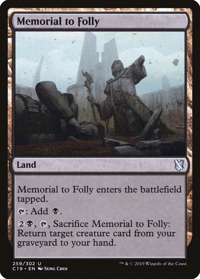 Memorial to Folly [Commander 2019] | Silver Goblin