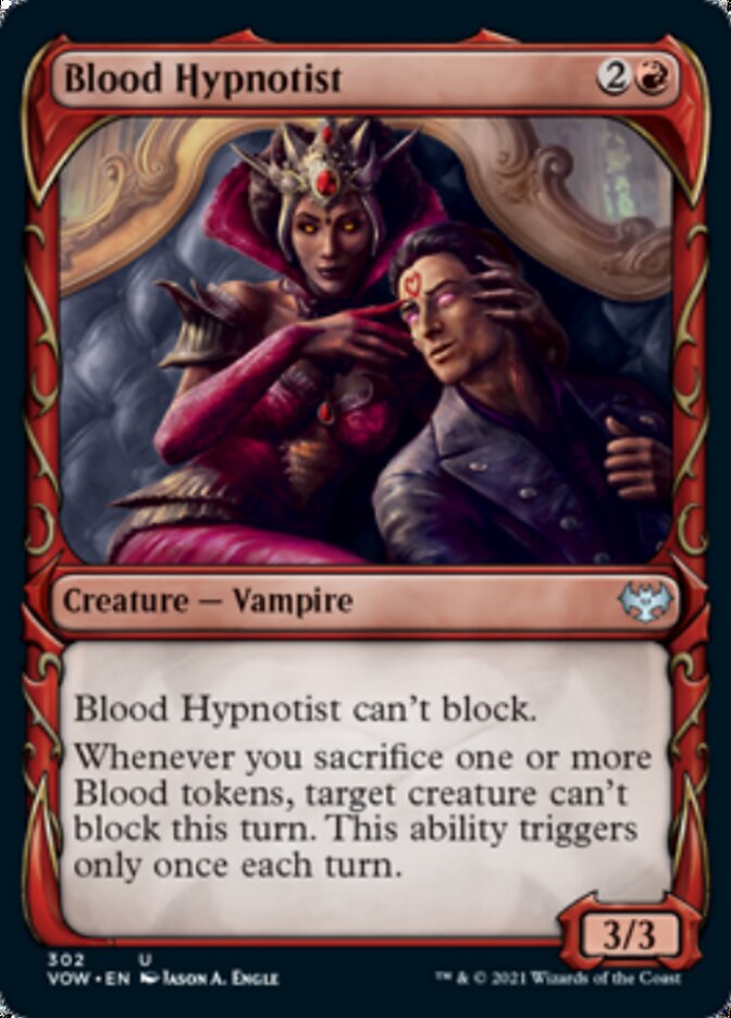 Blood Hypnotist (Showcase Fang Frame) [Innistrad: Crimson Vow] | Silver Goblin