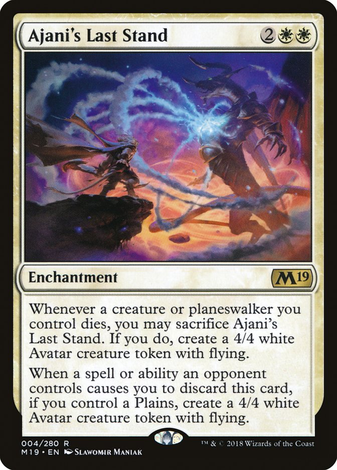 Ajani's Last Stand [Core Set 2019] | Silver Goblin