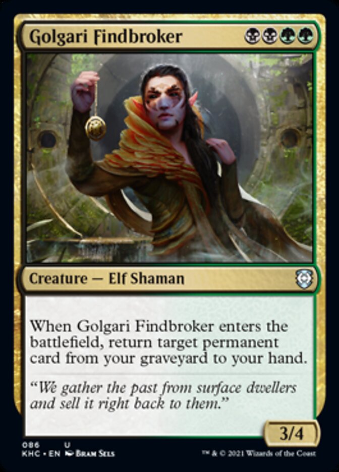 Golgari Findbroker [Kaldheim Commander] | Silver Goblin