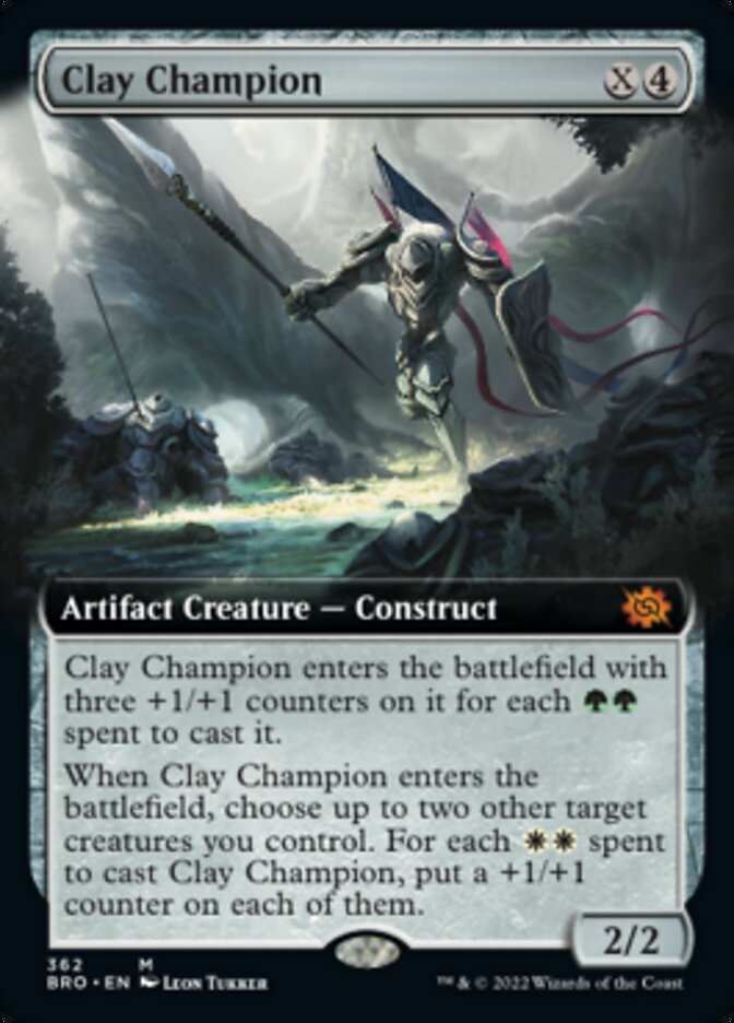Clay Champion (Extended Art) [The Brothers' War] | Silver Goblin