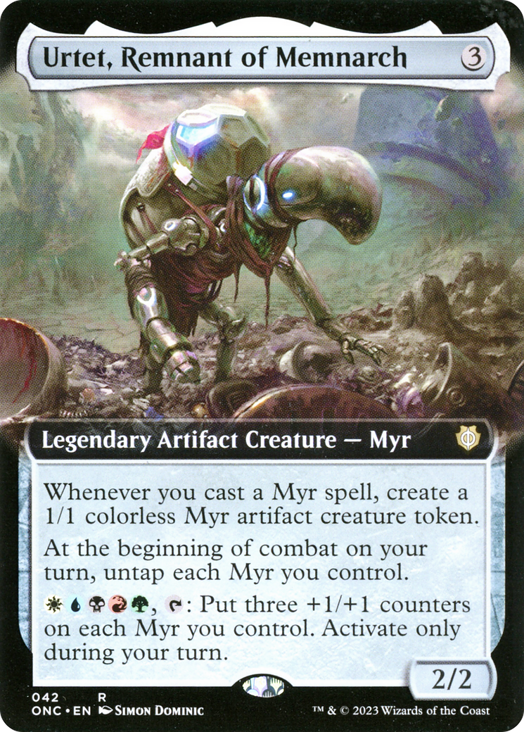 Urtet, Remnant of Memnarch (Extended Art) [Phyrexia: All Will Be One Commander] | Silver Goblin