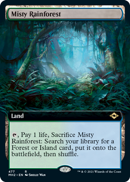 Misty Rainforest (Extended Art) [Modern Horizons 2] | Silver Goblin