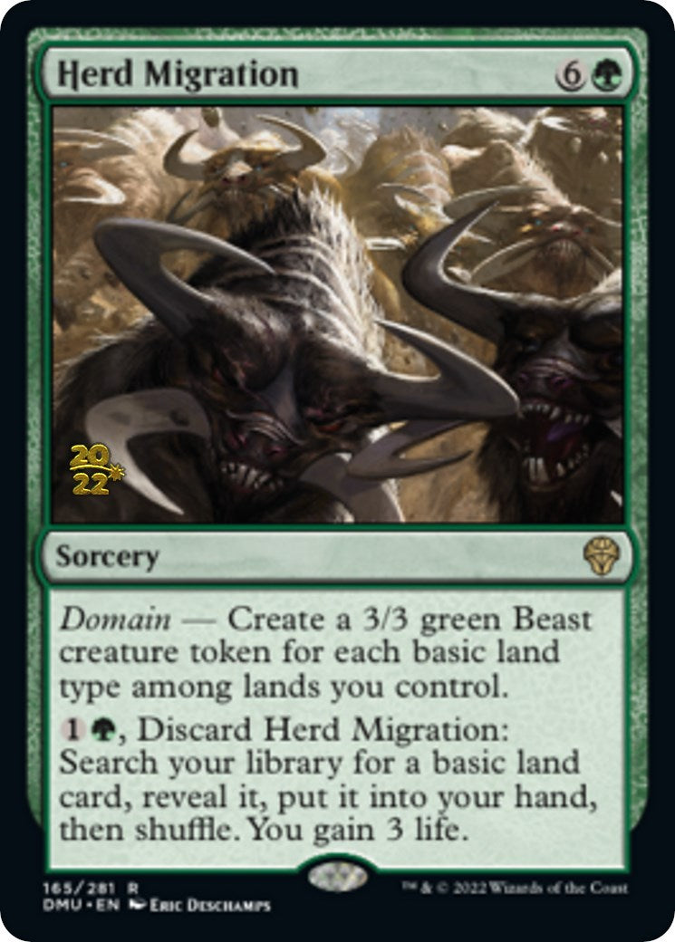 Herd Migration [Dominaria United Prerelease Promos] | Silver Goblin