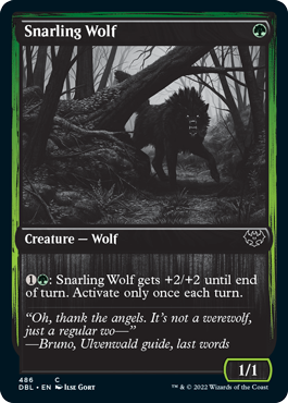 Snarling Wolf (486) [Innistrad: Double Feature] | Silver Goblin