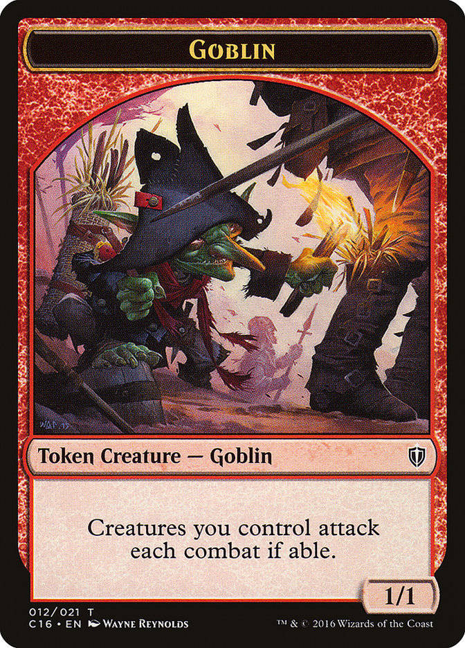 Goblin // Zombie Double-Sided Token [Commander 2016 Tokens] | Silver Goblin