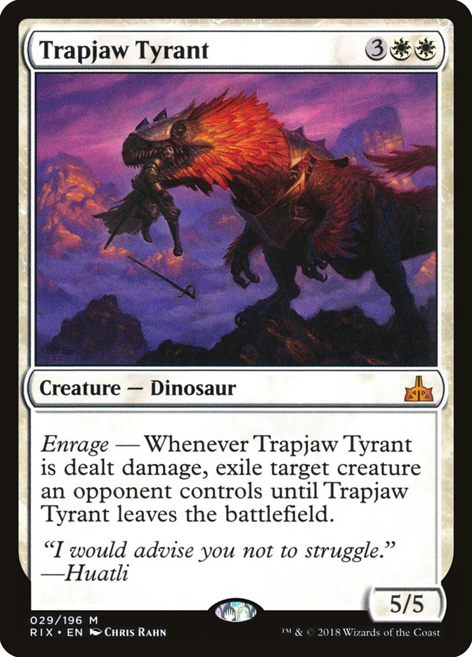 Trapjaw Tyrant [Rivals of Ixalan] | Silver Goblin
