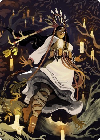 Candlegrove Witch 2 Art Card [Innistrad: Midnight Hunt Art Series] | Silver Goblin