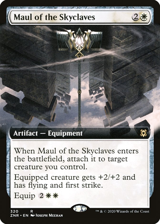 Maul of the Skyclaves (Extended Art) [Zendikar Rising] | Silver Goblin