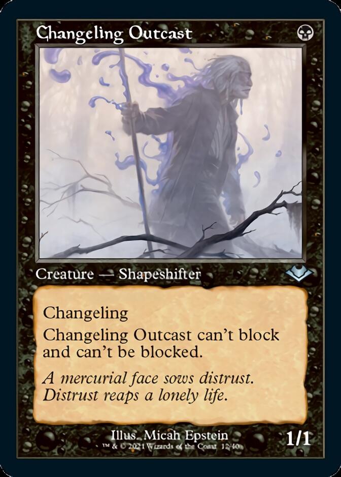 Changeling Outcast (Retro Foil Etched) [Modern Horizons 2] | Silver Goblin