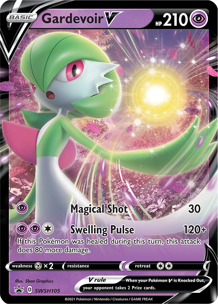 Gardevoir V (SWSH105) [Sword & Shield: Black Star Promos] | Silver Goblin