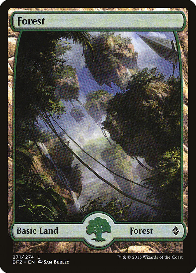 Forest (271) (Full Art) [Battle for Zendikar] | Silver Goblin