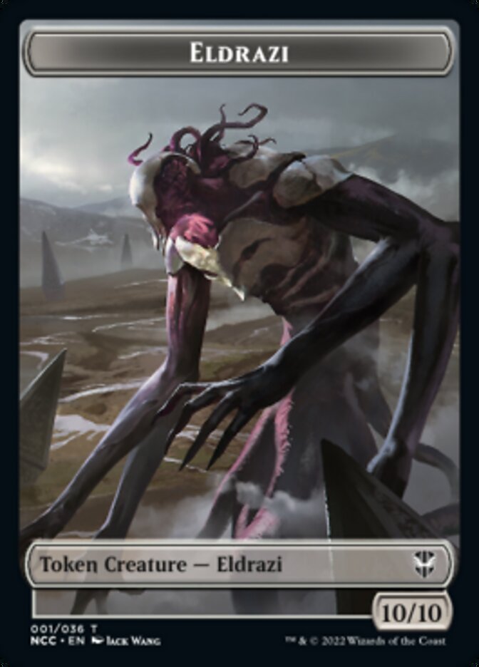 Eldrazi // Human Soldier Double-Sided Token [Streets of New Capenna Commander Tokens] | Silver Goblin