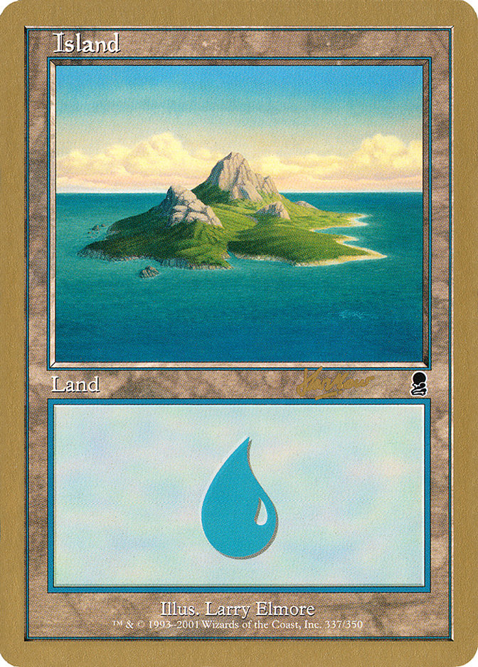 Island (shh337) (Sim Han How) [World Championship Decks 2002] | Silver Goblin