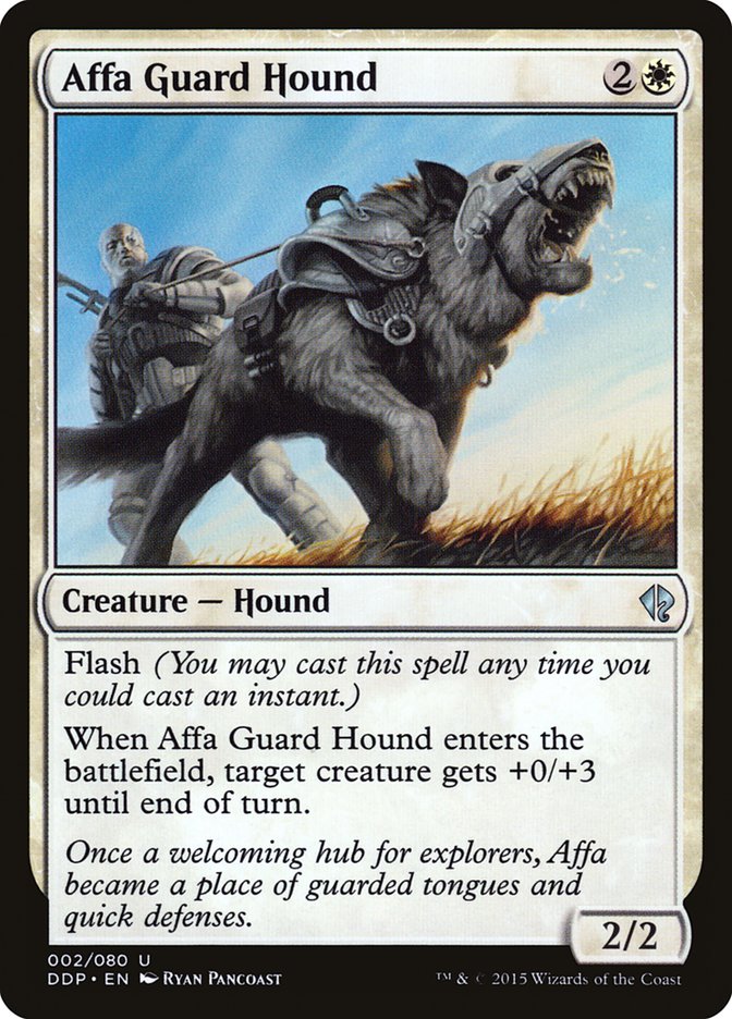 Affa Guard Hound [Duel Decks: Zendikar vs. Eldrazi] | Silver Goblin