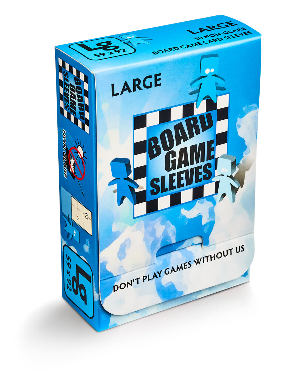 Board Game Sleeves Large Non-Glare [50ct] | Silver Goblin