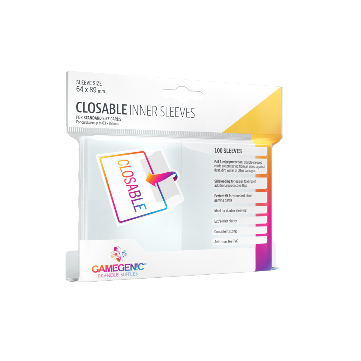 Gamegenic: Closable Inner Sleeves [100ct]
