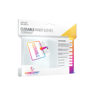 Gamegenic: Closable Inner Sleeves [100ct]