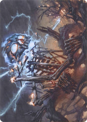 Lightning Skelemental // Lightning Skelemental [Modern Horizons Art Series] | Silver Goblin