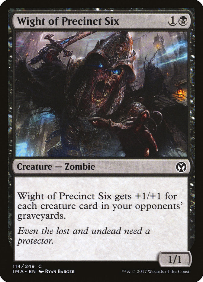 Wight of Precinct Six [Iconic Masters] | Silver Goblin