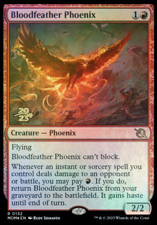 Bloodfeather Phoenix [March of the Machine Prerelease Promos] | Silver Goblin