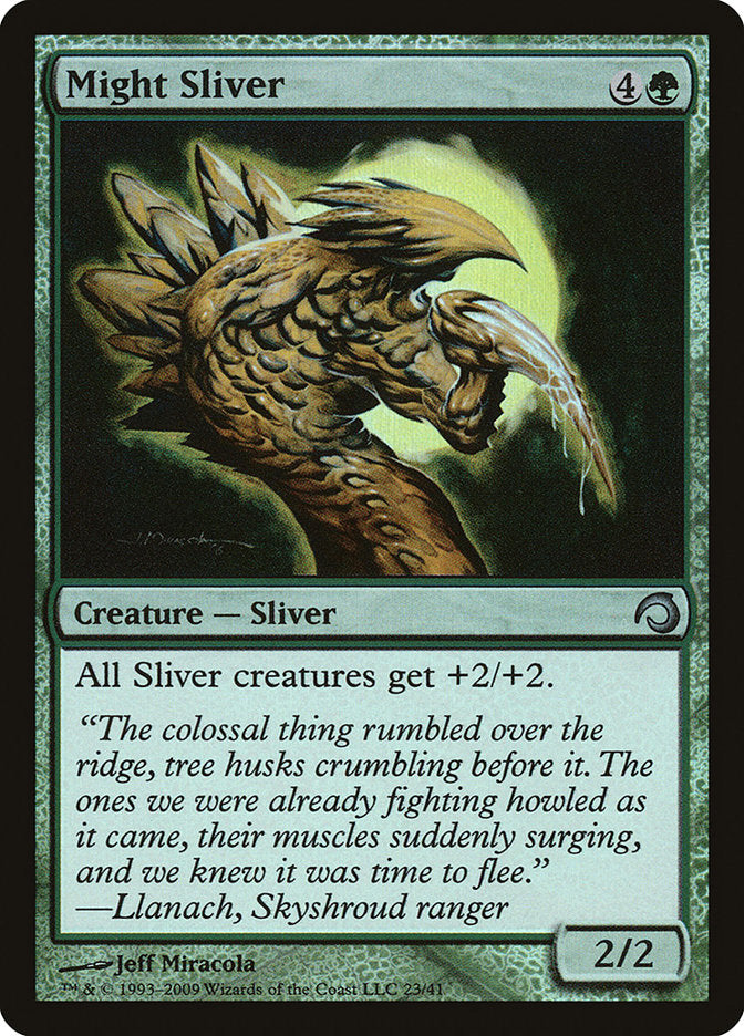 Might Sliver [Premium Deck Series: Slivers] | Silver Goblin