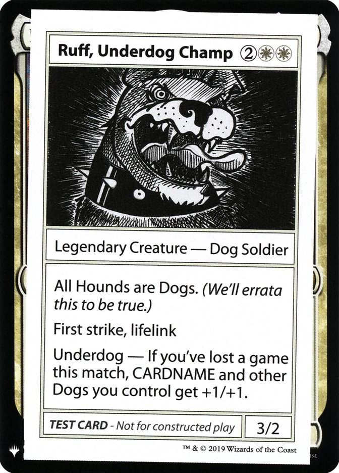 Ruff, Underdog Champ [Mystery Booster Playtest Cards] | Silver Goblin