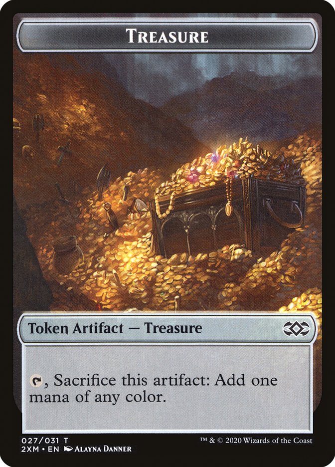 Treasure Token [Double Masters Tokens] | Silver Goblin