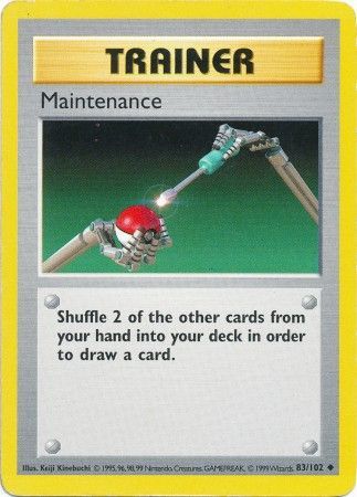 Maintenance (83/102) [Base Set Shadowless Unlimited] | Silver Goblin