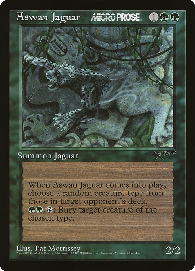 Aswan Jaguar [MicroProse Promos] | Silver Goblin