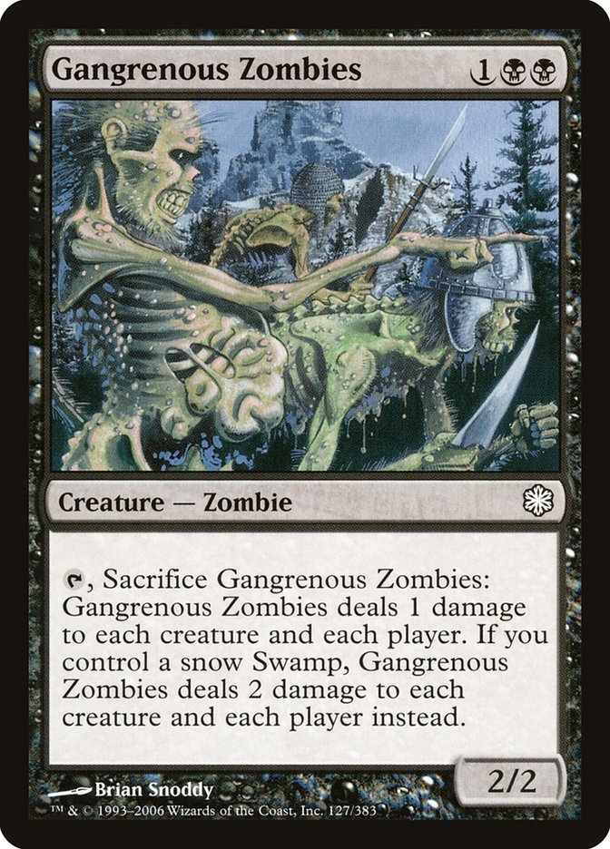 Gangrenous Zombies [Coldsnap Theme Decks] | Silver Goblin
