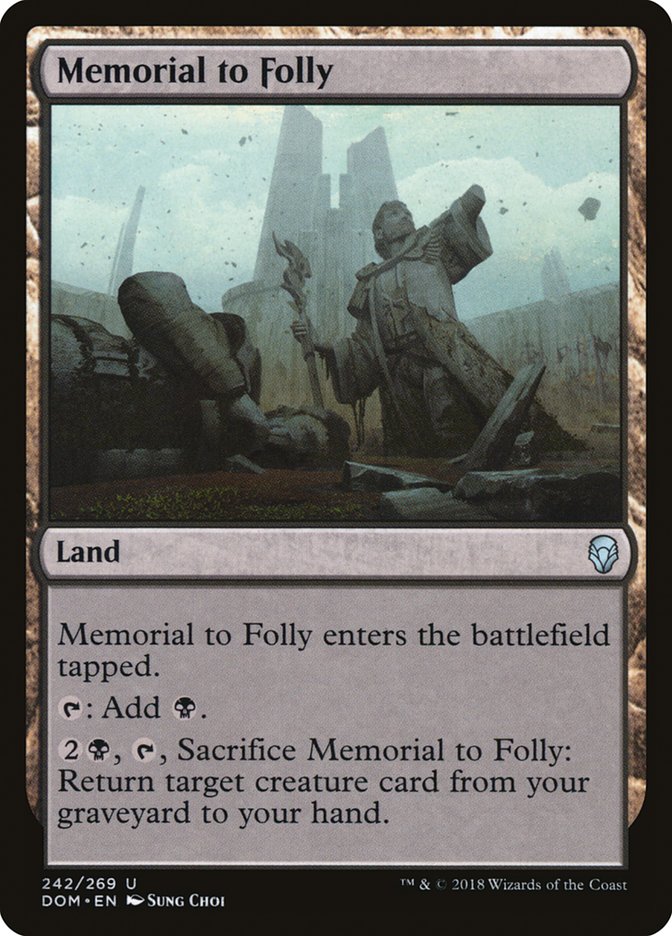 Memorial to Folly [Dominaria] | Silver Goblin