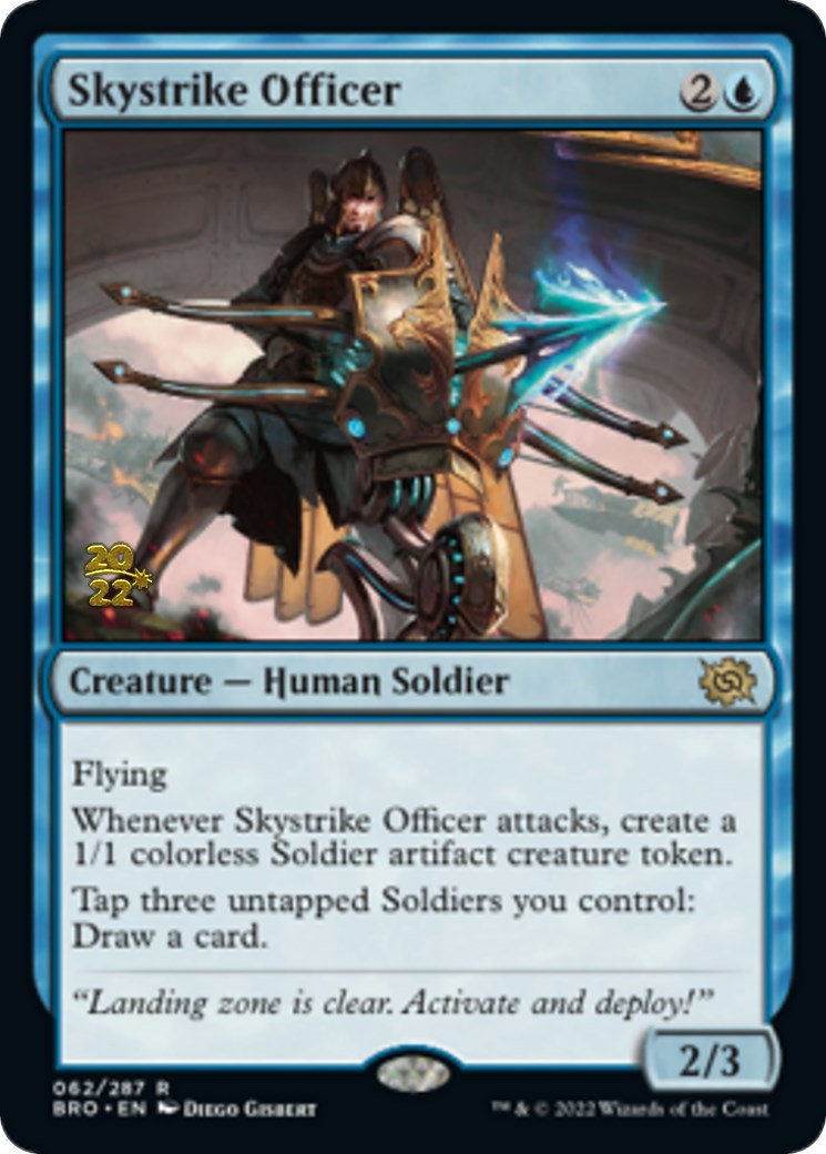 Skystrike Officer [The Brothers' War Prerelease Promos] | Silver Goblin