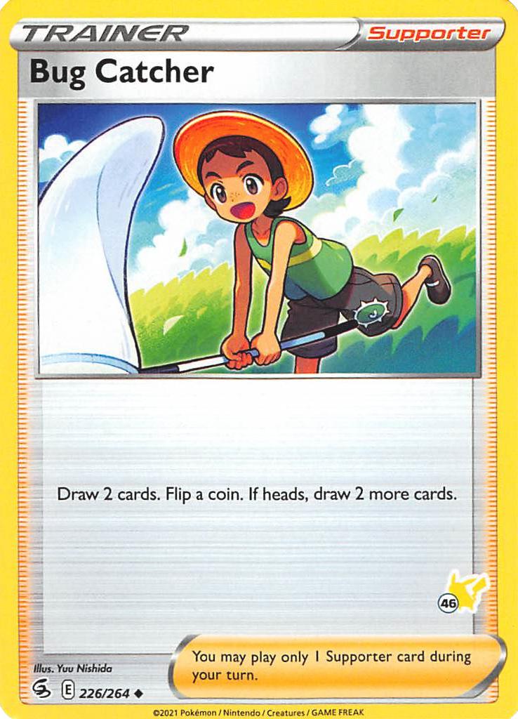 Bug Catcher (226/264) (Pikachu Stamp #46) [Battle Academy 2022] | Silver Goblin
