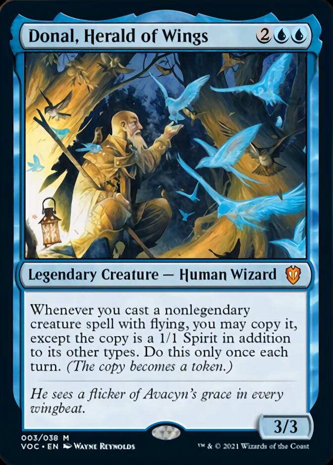 Donal, Herald of Wings [Innistrad: Crimson Vow Commander] | Silver Goblin