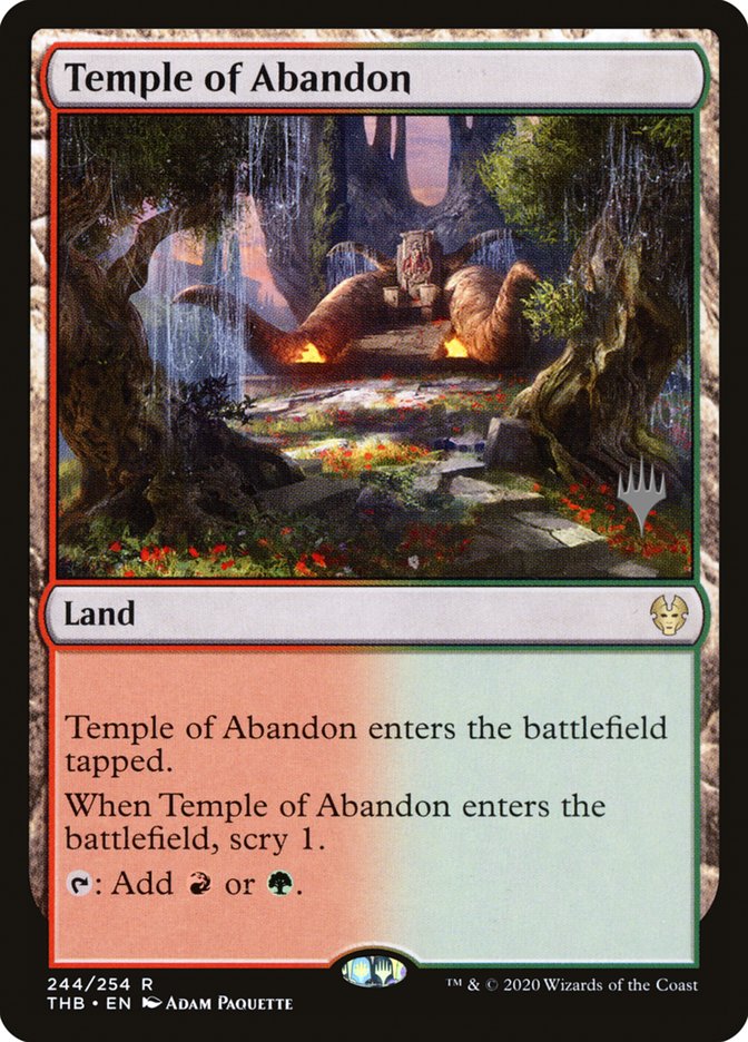 Temple of Abandon (Promo Pack) [Theros Beyond Death Promos] | Silver Goblin