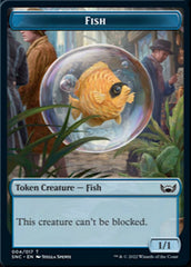 Fish // Angel Double-Sided Token [Streets of New Capenna Tokens] | Silver Goblin