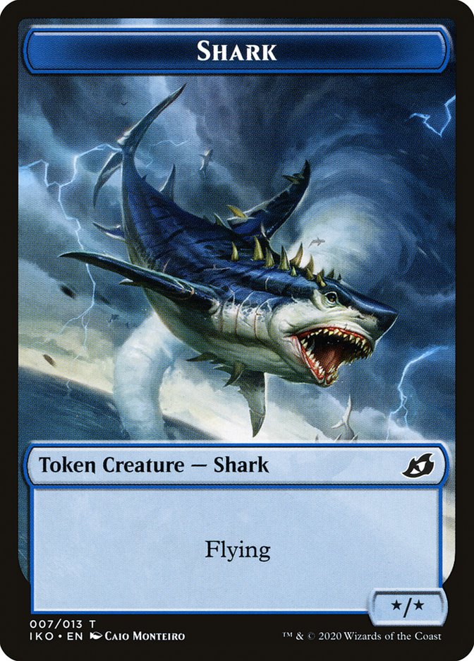 Shark Token [Ikoria: Lair of Behemoths Tokens] | Silver Goblin