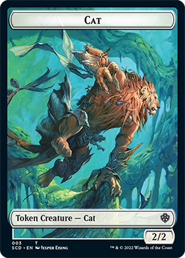 Saproling // Cat Double-Sided Token [Starter Commander Decks] | Silver Goblin