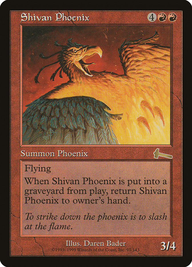 Shivan Phoenix [Urza's Legacy] | Silver Goblin