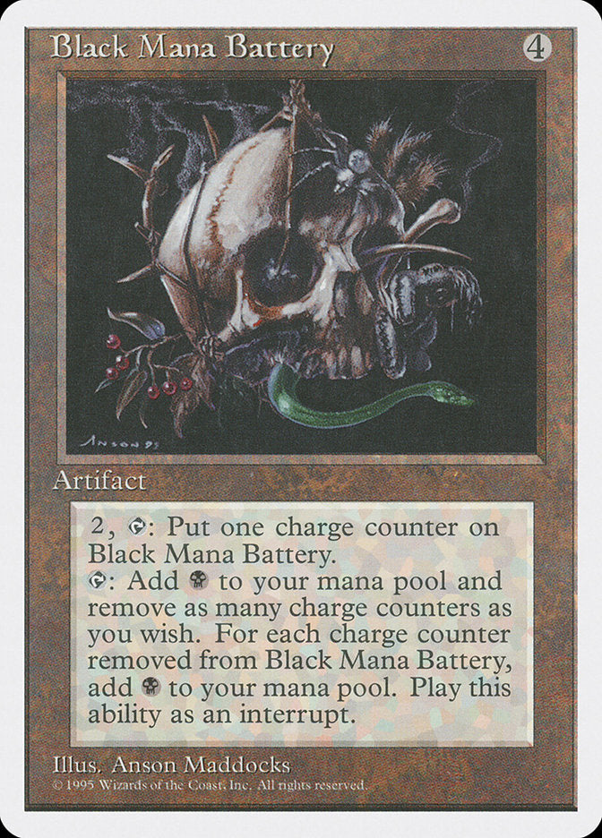Black Mana Battery [Fourth Edition] | Silver Goblin