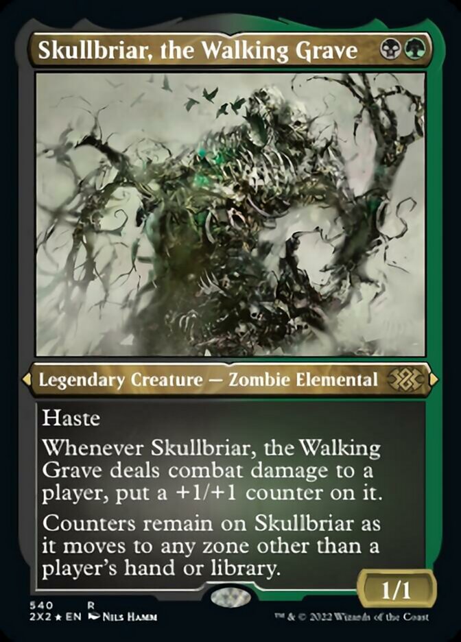Skullbriar, the Walking Grave (Foil Etched) [Double Masters 2022] | Silver Goblin