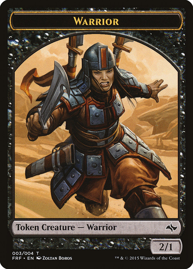 Warrior Token [Fate Reforged Tokens] | Silver Goblin
