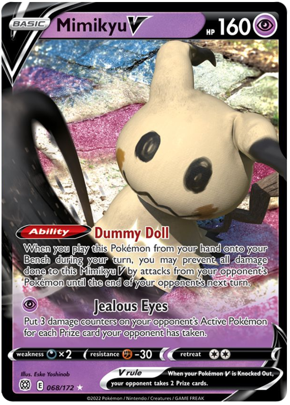 Mimikyu V (068/172) [Sword & Shield: Brilliant Stars] | Silver Goblin