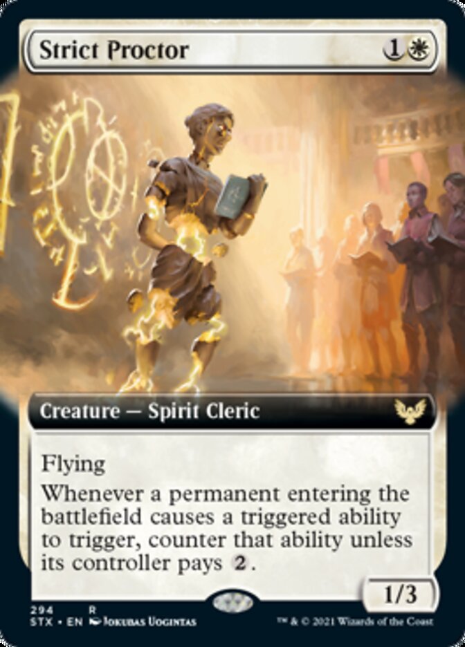 Strict Proctor (Extended Art) [Strixhaven: School of Mages] | Silver Goblin